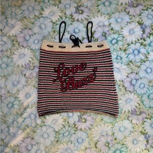 - rare hysteric glamour love buzz tie-up tube top - y2k / 2000’s -